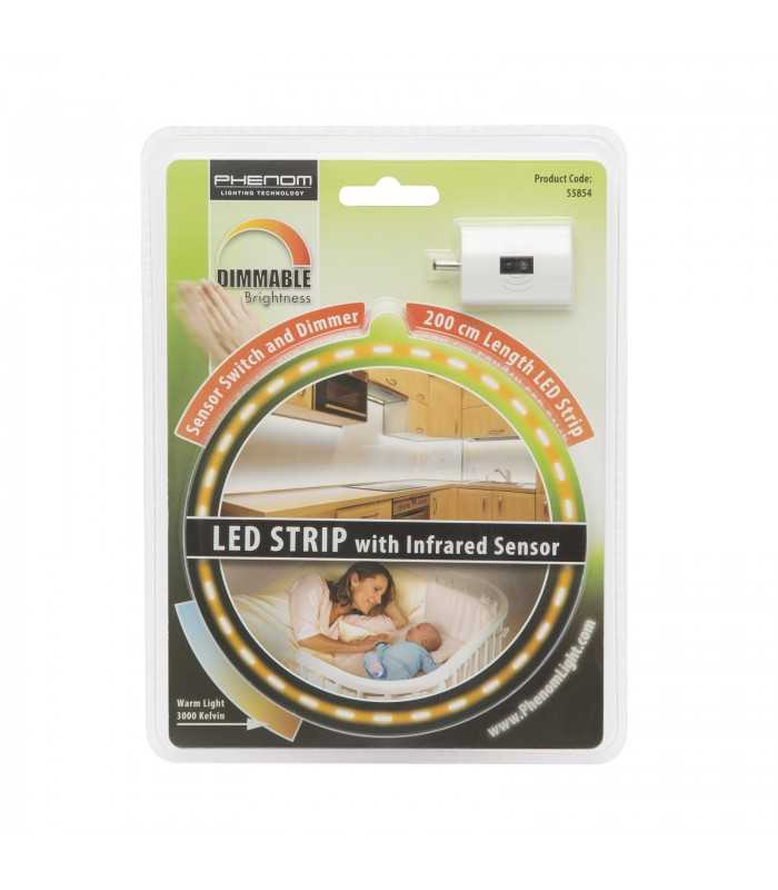 banda led cu comanda prin senzor de proximitate 2m phenom 4