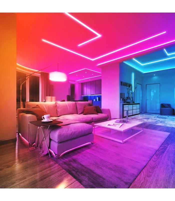 Banda Led Inteligenta Rgb Smd 30led Uri M 2x5m Pachet Phenom