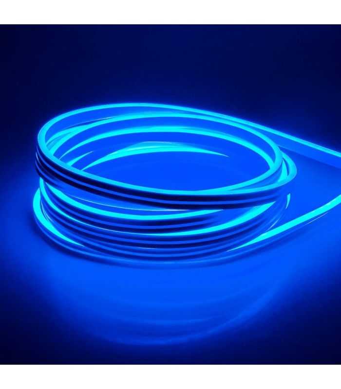 Banda Led Neon Albastru 2835 24v 120led M 6mm Ip65 8w M 5m Ipixel Led N006120bc1lz Blue