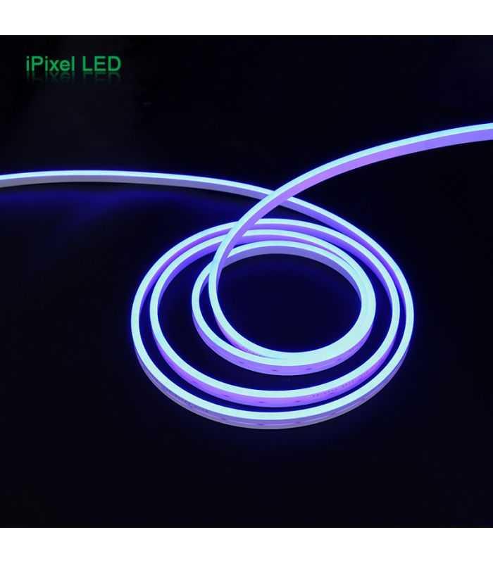 Banda Led Neon Albastru 2835 24v 120led M 6mm Ip65 8w M 5m Ipixel Led N006120bc1lz Blue