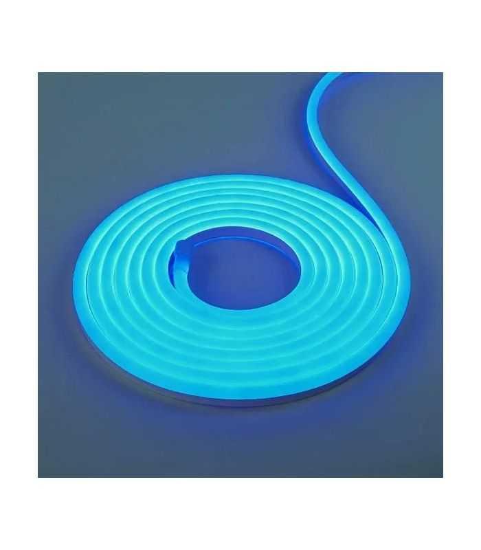 Banda Led Neon Albastru 2835 24v 120led M 6mm Ip65 8w M 5m Ipixel Led N006120bc1lz Blue