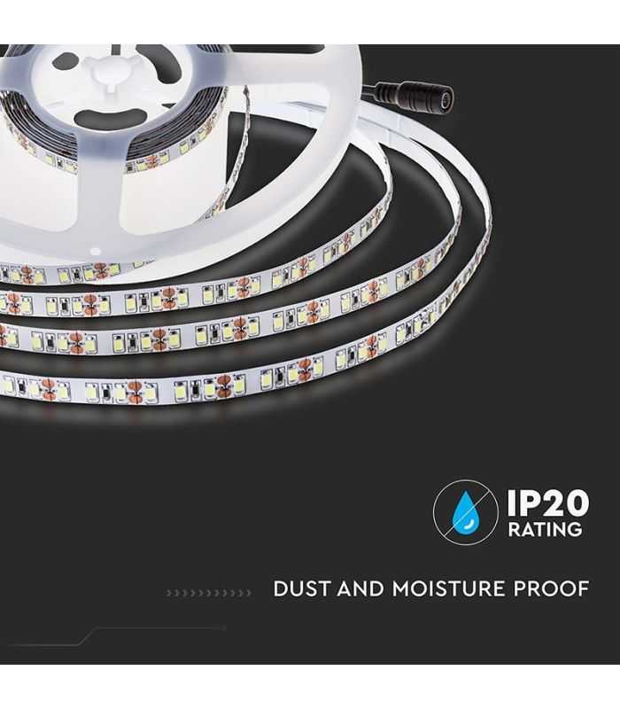 Banda Led Sm2835 24v 12w M 168led M 1680lm M 4000k Ip20 5m V Tac Sku 212597