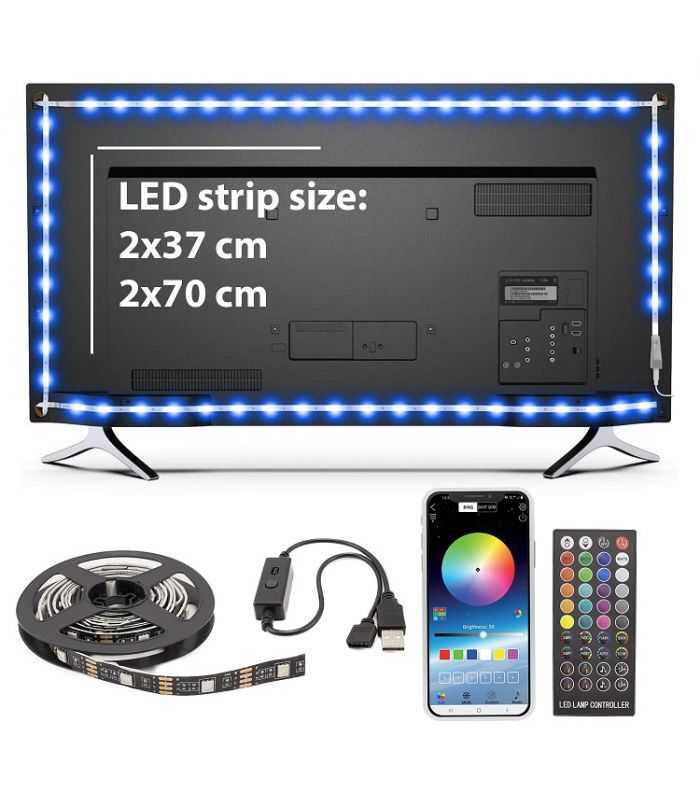 banda led smart pentru iluminare fundal tv 32 42 sunshine 4