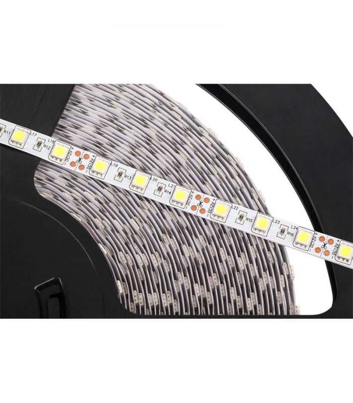 Banda LED SMD 5050x60/m IP20 12V 5.6W/m 720lm/m 6500K alb rece 1m REBEL