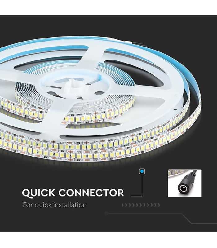 Banda Led Smd2835 12v 20w M 240led M 2000lm M 3000k Ip20 5m V Tac Sku 212164