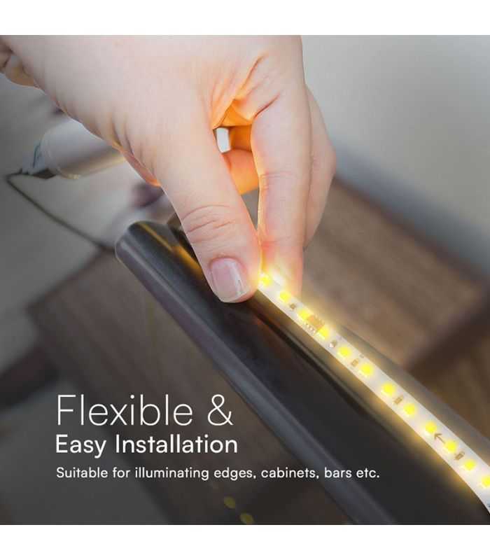 Banda Led Smd2835 Runnig 10w M 24v Ip20 Alb Mediu 4000k 10m V Tac Sku 23608