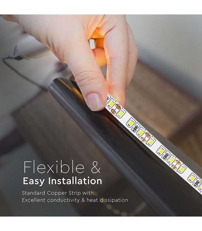 Banda Led Smd3528 120led M 6500k Ip20 5m V Tac Sku 212002