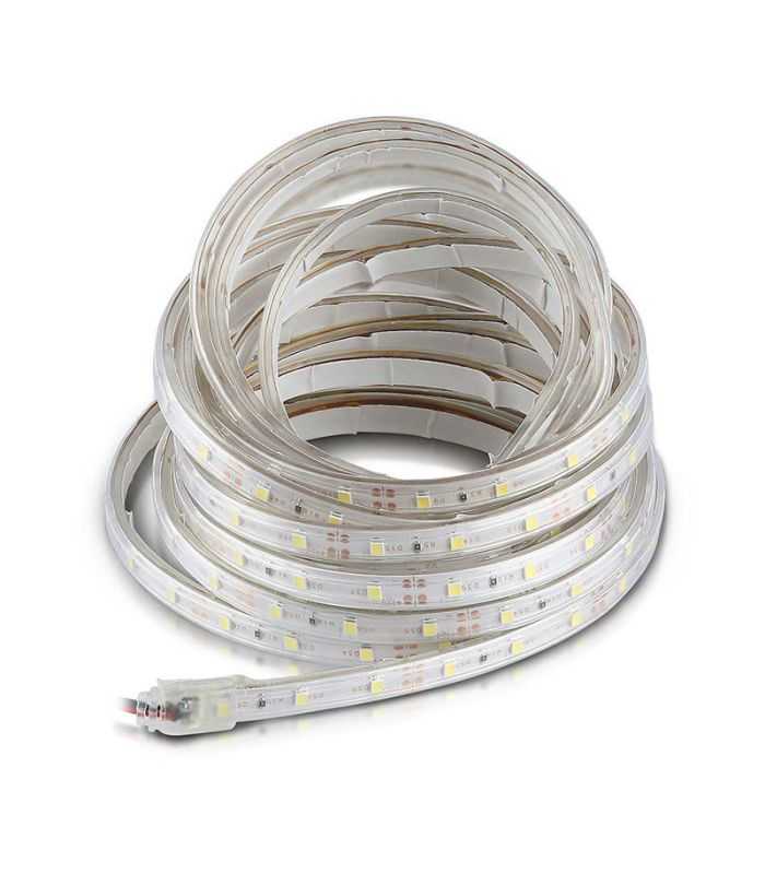 Banda Led Smd3528 12v 32w M 60led M 420lm M Albastru Ip65 5m V Tac Sku 212035