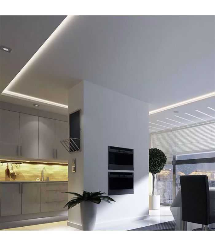 Banda Led Smd5050 12v 60led M 96w M 1000lm M Galben Ip20 5m Ip20 V Tac