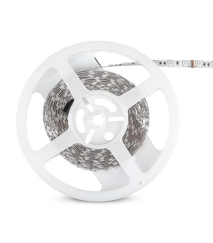 Banda Led Smd5050 60led M Galben Ip20 5m V Tac Sku 212156