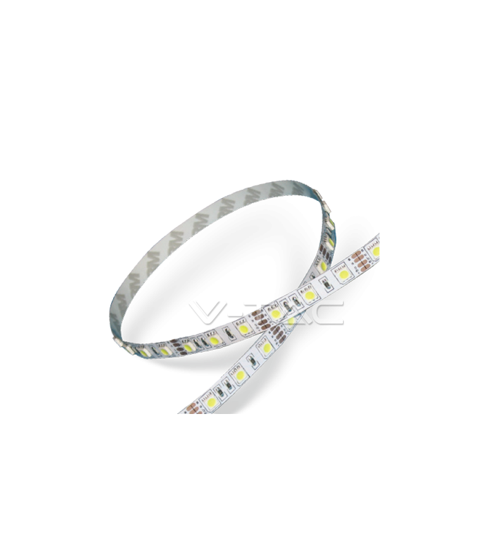 banda led smd5050 albastru 5m 9w m 60led m ip20 v tac 1