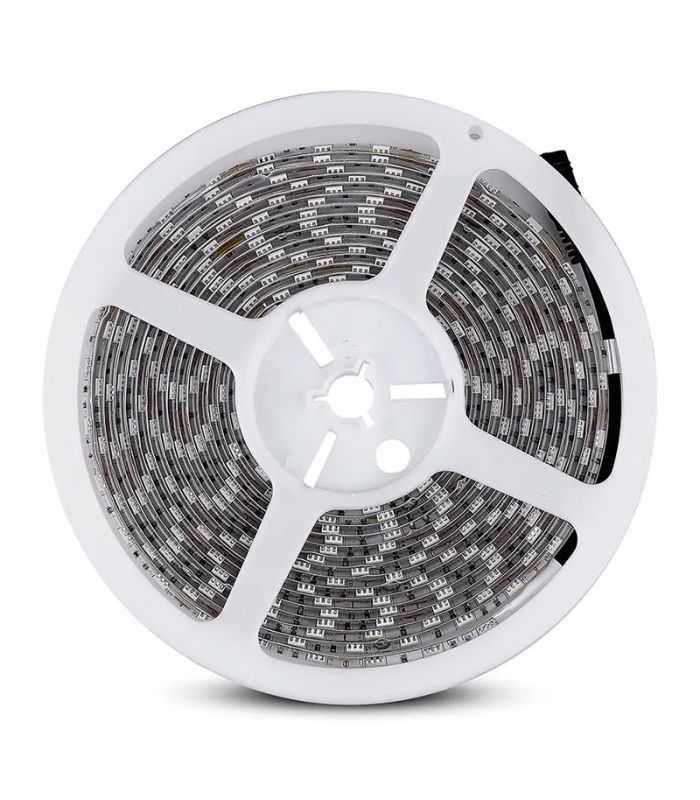 Banda Led Smd5050 Rgb 60led M 12v 7w M Ip65 5m V Tac