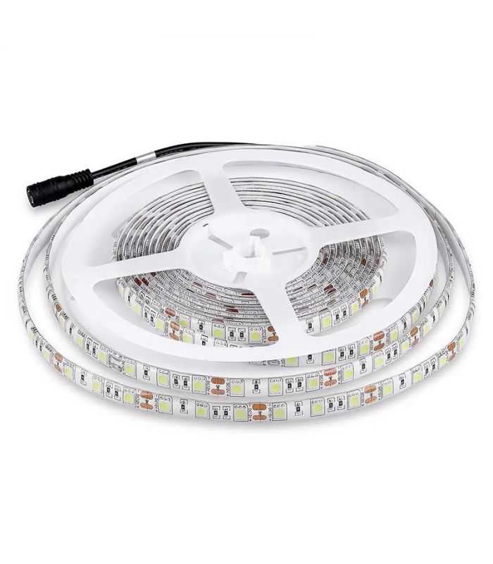 Banda LED SMD5050 RGB 60LED/m 12V 7W/m IP65 5m V-TAC