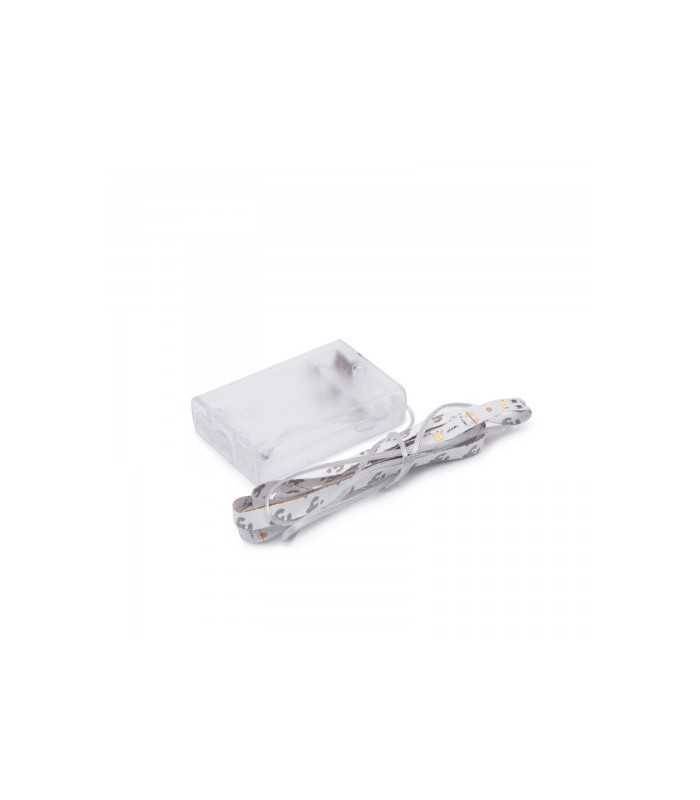 Banda LED x30 1m alb cald +cablu 0.8m cu baterie 3x AA Family Decor