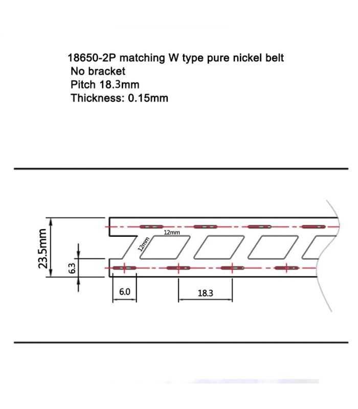 Banda Nichelata 015x185x23 Mm 1m Pentru 18650