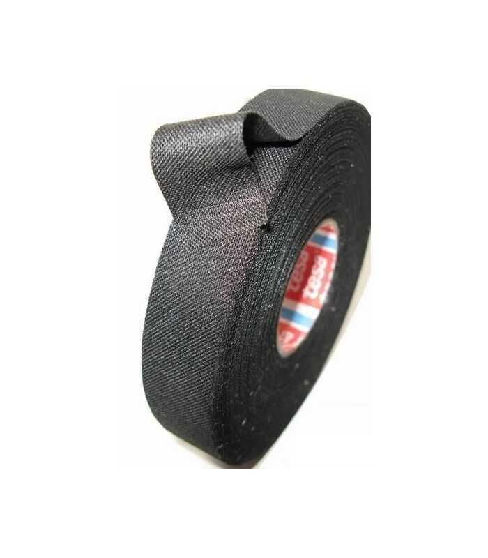 Banda Textila 15mm 25m Thk 260um Cauciuc 40 Negru Tesa 51026 00002 00