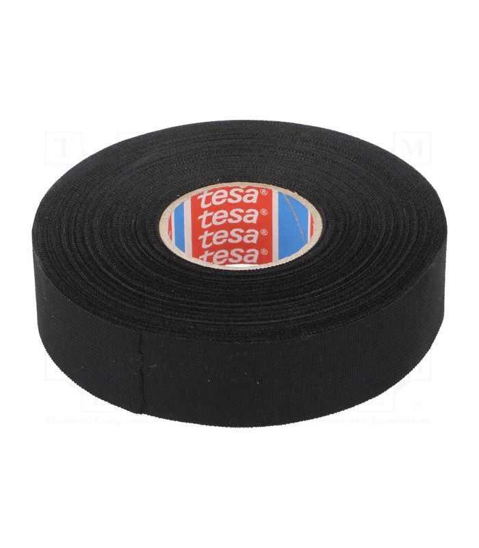 Banda textila 19mm 15m Thk 300um negru 150 grade C TESA 51006-00030-00