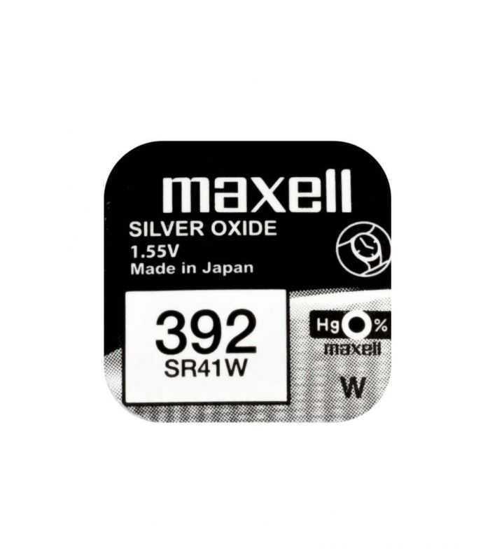 Baterie ceas Maxell SR41W V392 AG3 1.55V oxid de argint 1buc