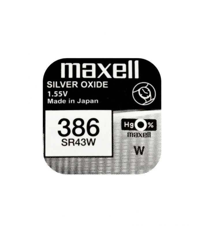 Baterie ceas Maxell SR43W V386 AG12 1.55V oxid de argint 1buc