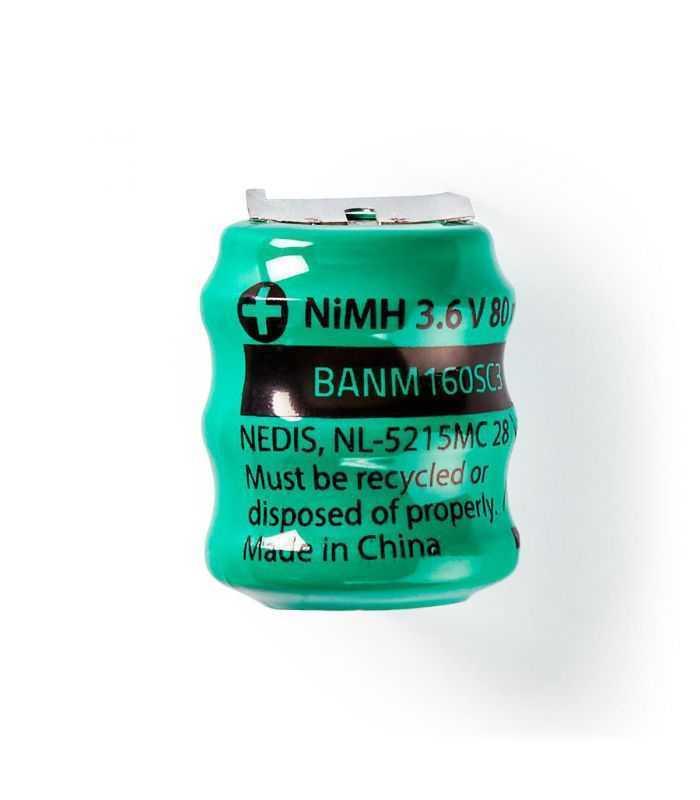 baterie incarcabila nimh nedis 36v 80mah cu pini 2