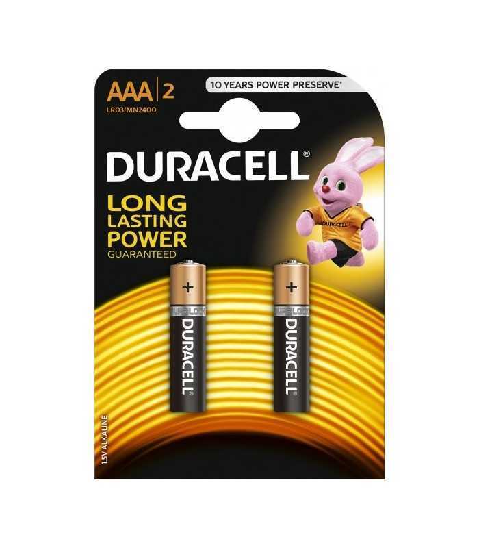 Baterii alcaline AAA R03 DURACELL BASIC 2buc/blister