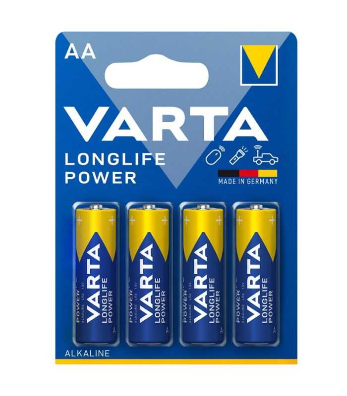 baterii alcaline lr06 aa varta longlife power 4buc blister 1
