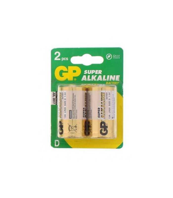 Baterii alcaline R20 D 2buc blister Super GP