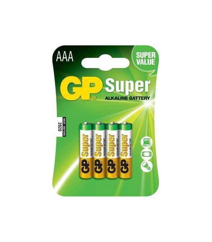 baterii alcaline r3 aaa 4buc blister super gp 1