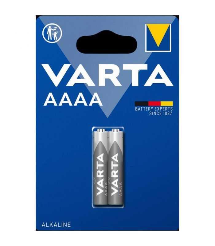 Baterii alcaline Varta AAAA 1.5V 4061 LR61 LR8D425 2buc 8.3x41.5mm