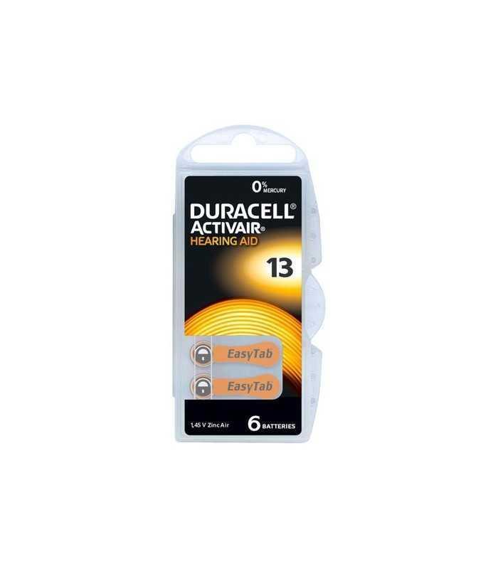 Baterii auditive 13 DURACELL Zinc-Air 1.45V PR48 6buc