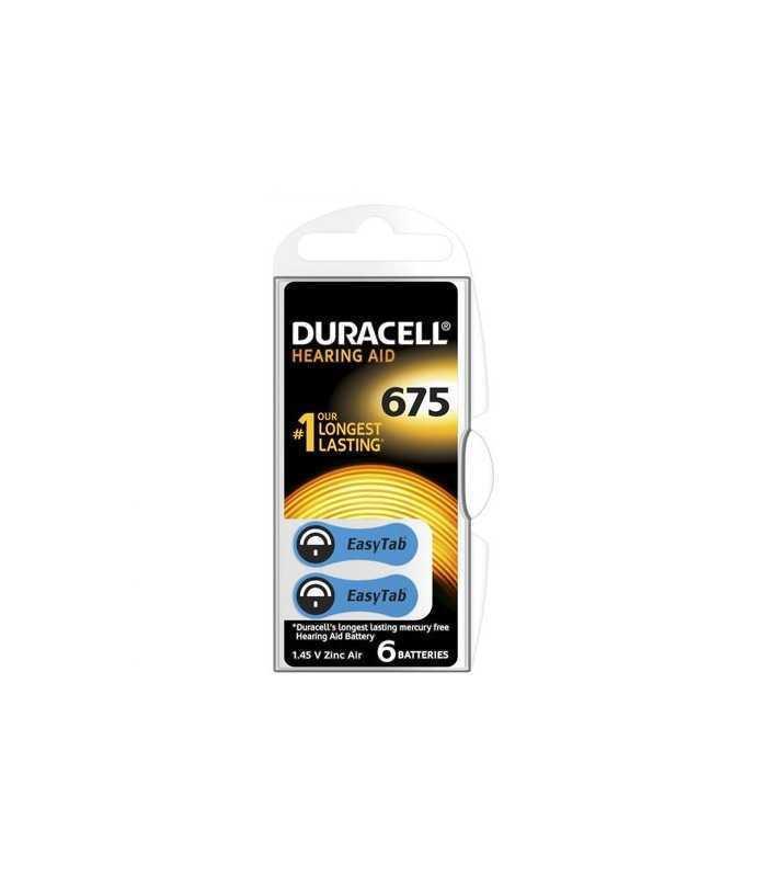 Baterii auditive 675 DURACELL Zinc-Air 1.45V ZA675 SET 6BUC