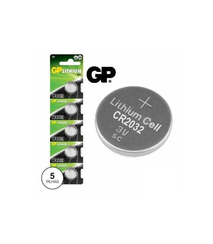 Baterii buton litiu GP CR2032 3V 220mAh 20x3.2mm 5buc/blister