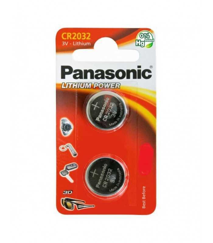 Baterii CR2032 Panasonic 3V LITHIUM 20x3.2mm 2buc blister