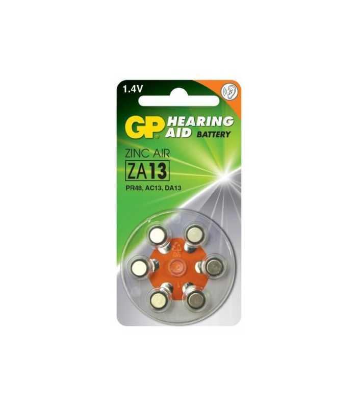 Baterii pentru aparate auditive GP 7.9 x 5.4 mm GPZA13-D6