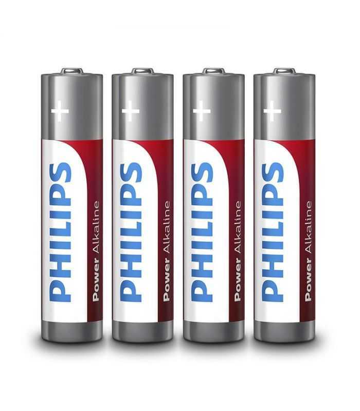 Baterii POWER alkaline AAA LR3 folie 4buc PHILIPS