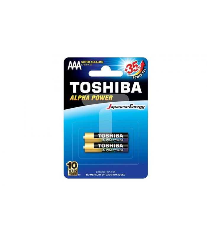 Baterii Toshiba ALPHA POWER AAA R3 alcaline blister 2buc