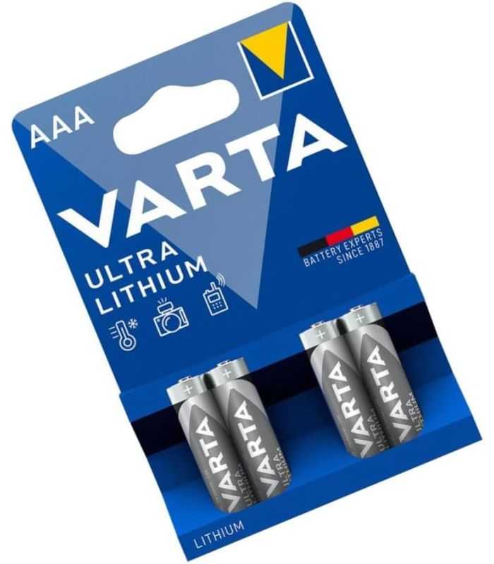 baterii varta ultra lithium r3 aaa 4buc blister 1