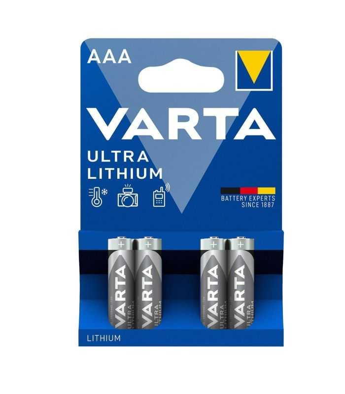Baterii Varta Ultra Lithium R3 AAA 4buc/blister