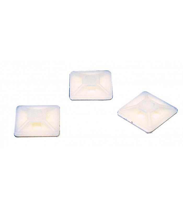 Baze pentru coliere de strangere cu baza 19x19mm autoadeziva pentru cabluri clema max 3.6mm FIXPART