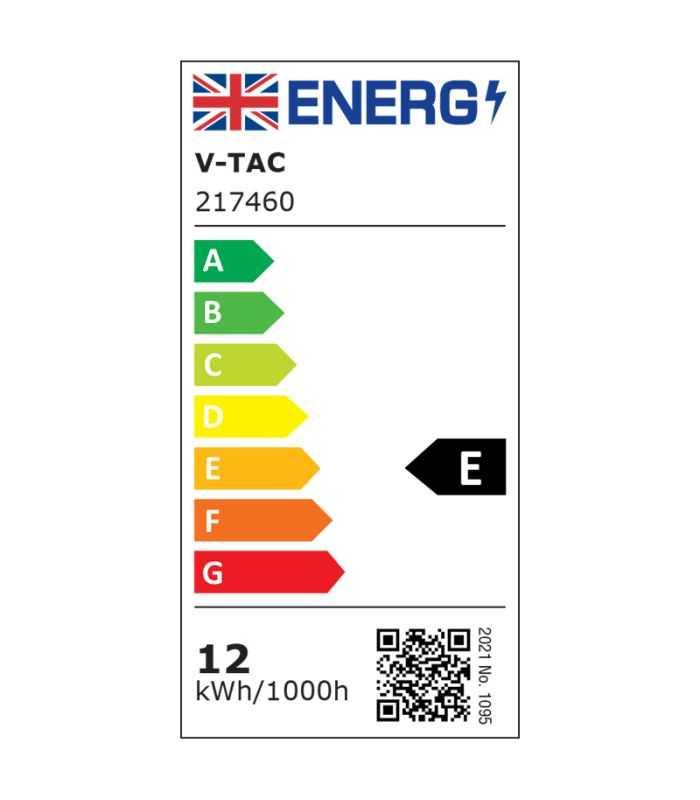 Bec A60 E27 Filament Led 12w 1521lm 6500k Alb Rece V Tac Sku 217460