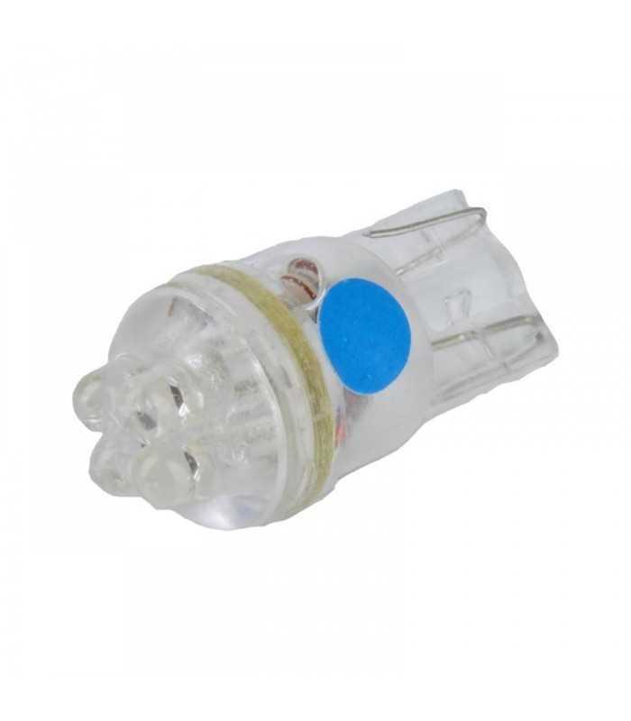 Bec auto 12V T10-4LED albastru VIPOW