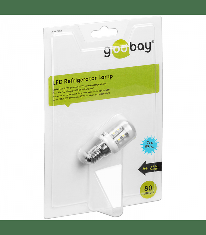 bec cu leduri e14 12w 5500k alb rece frigider lampa goobay 1