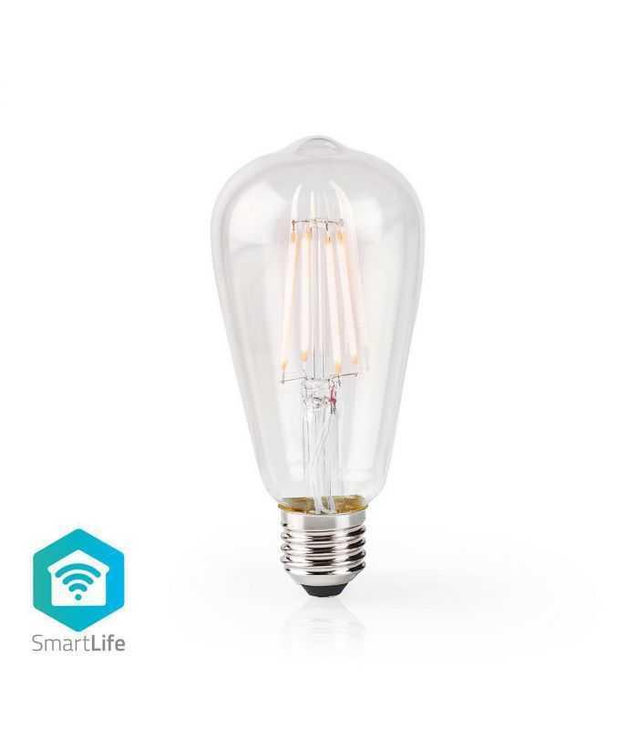 Bec Edison Wi-Fi Smart LED Filament Bulb E27 ST64 5W 500lm Nedis
