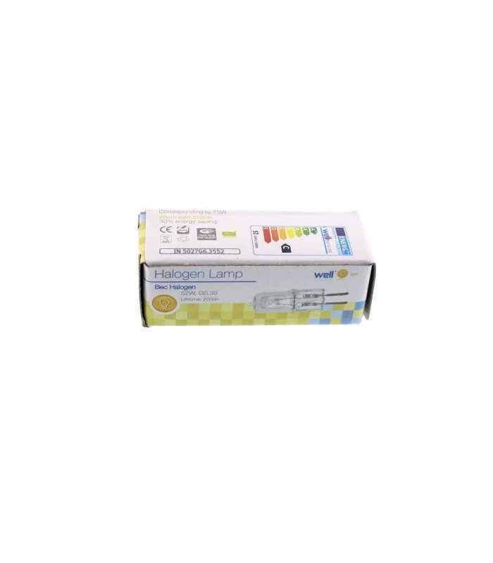 Bec halogen eco G6.35 52W 230V sticla clara Well