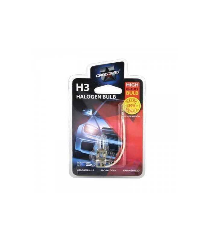 bec halogen h3 55w 30 intensitate 12v carguard 1
