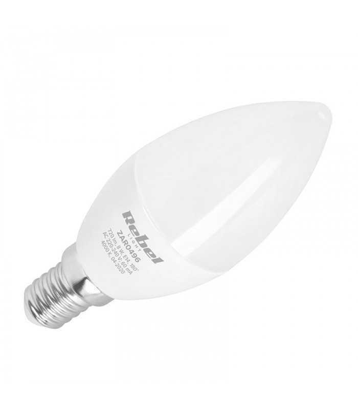 Bec LED 8W E14 4000K 230V REBEL