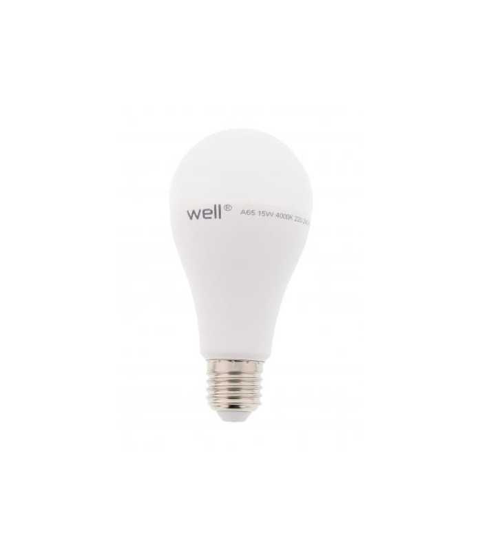 Bec LED A65 E27 15W 230V lumina naturala Well