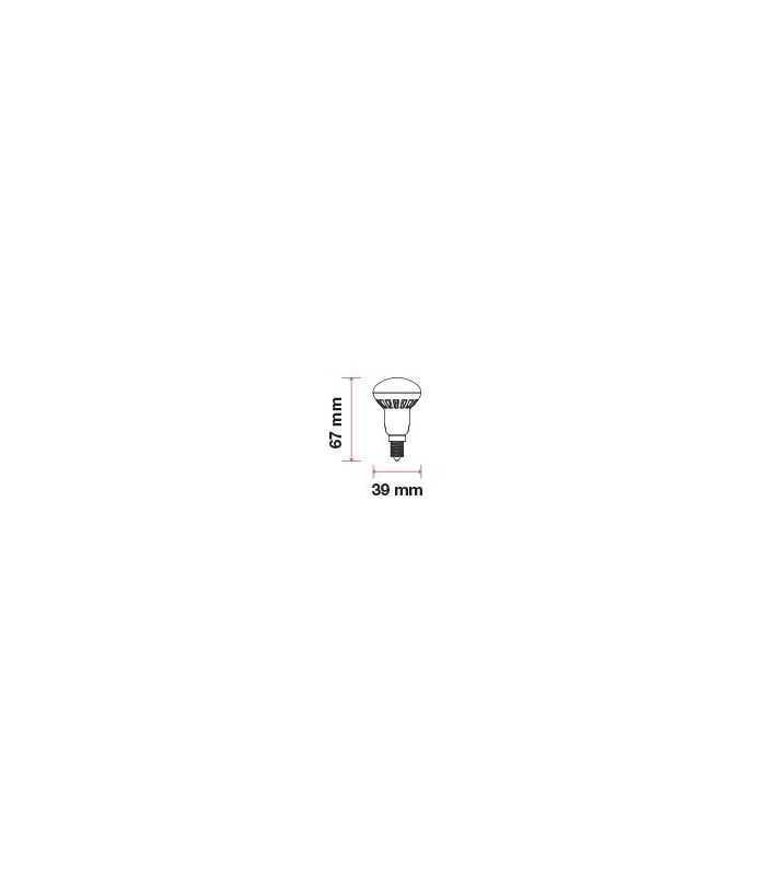 bec led e14 3w r39 6400k alb rece v tac 1