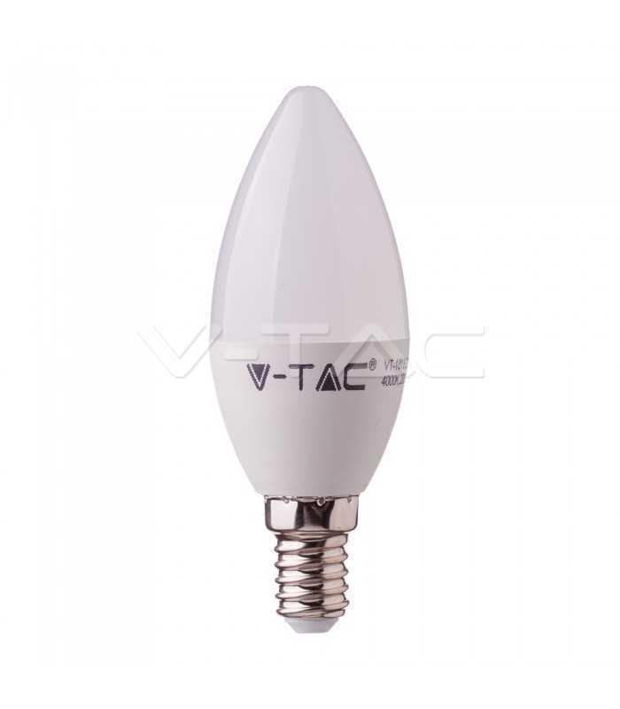 bec led e14 7w 470lm 3000k alb cald cip samsung v tac 1