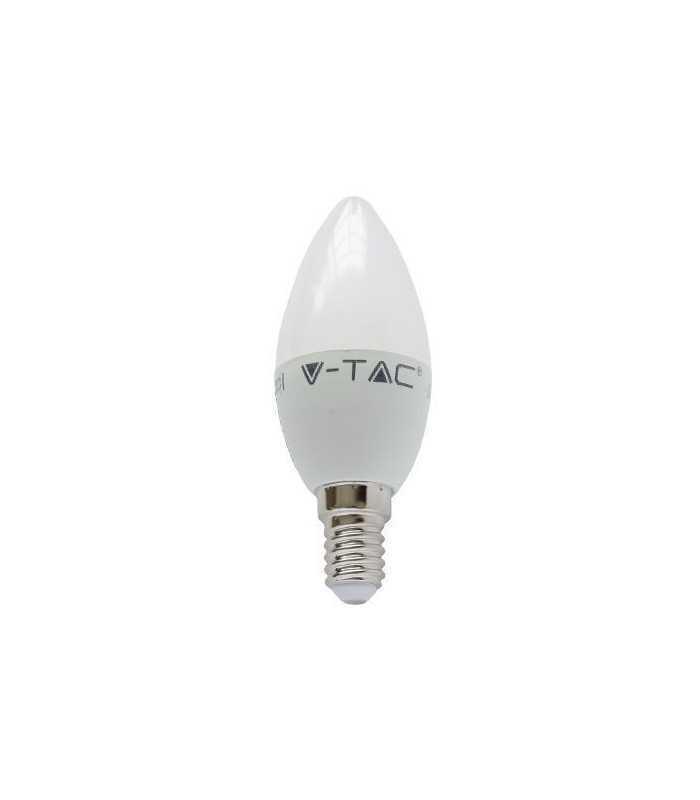 Bec LED E14 C37 5.5W 470lm 6000K alb rece CIP SAMSUNG V-TAC